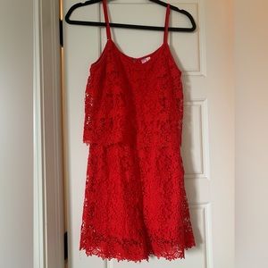 Alya Red Romper. Size: S